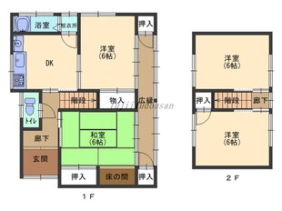 有田今在家一戸建の物件間取画像